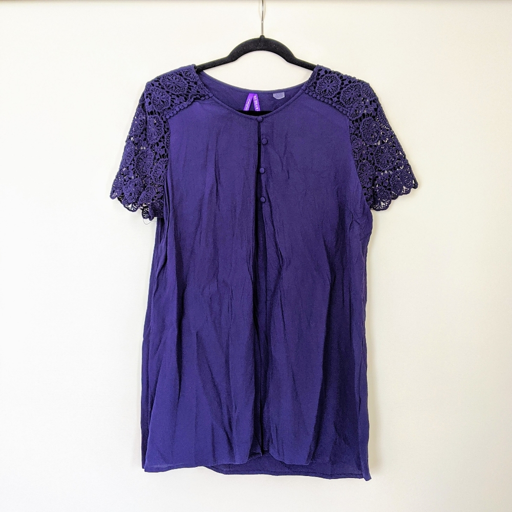 Seraphine navy nursing/maternity top